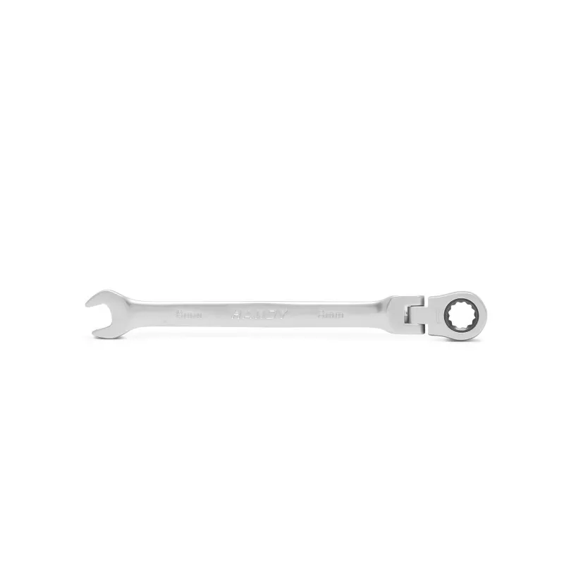 Fester Schraubenschlüssel mit Ratsche und Klappkopf 21 mm – Bild 2 von