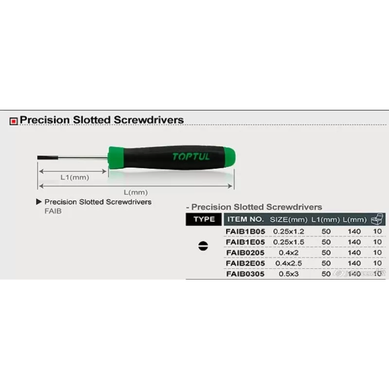 Präzisionsschraubendreher 0,4x2mm