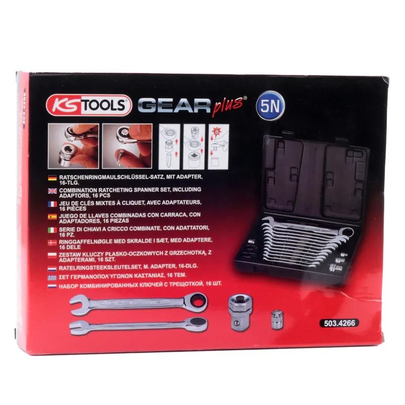 Set chei combinate cu clichet. 16 piese - imagine 5