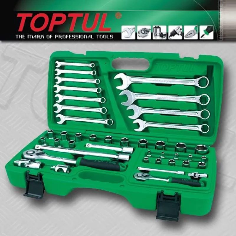 Trusa chei tubulare si combinate 42 Piese