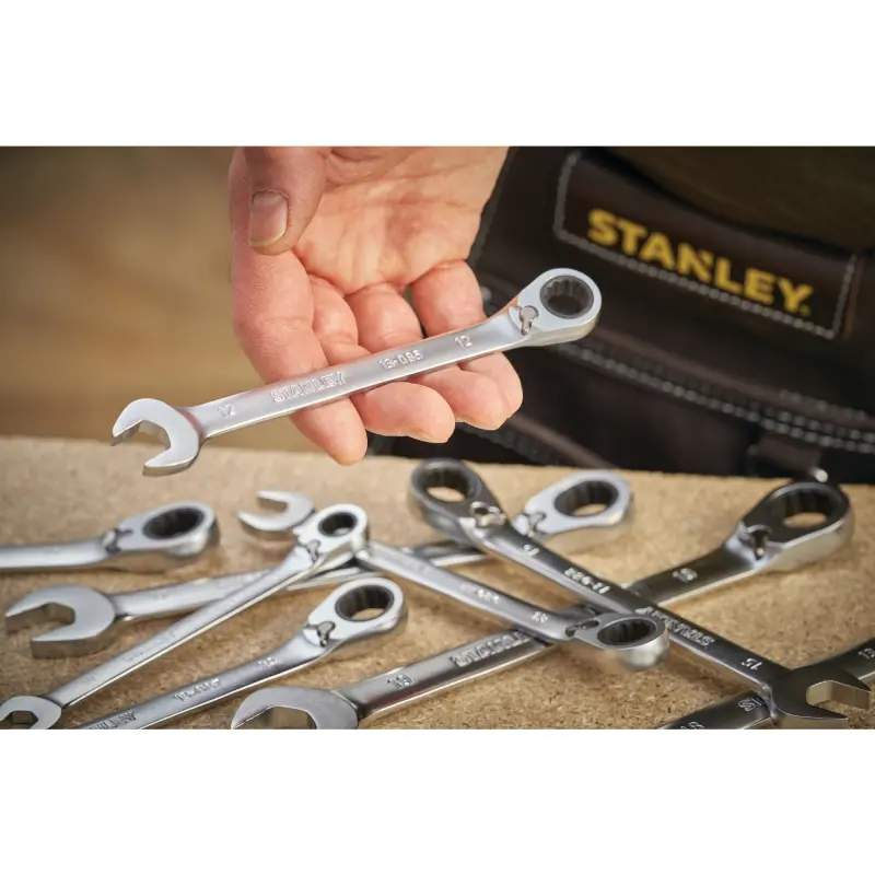 Cheie combinată cu clichet reversibilă anti-alunecare STANLEY® FATMAX® de 10 mm - imagine 2