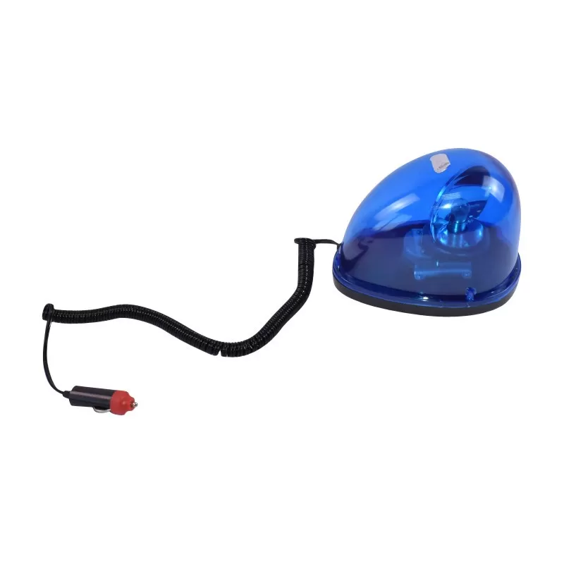 Blaue 24-V-Rundumkennleuchte mit Magnetbefestigung - Tropfenform – Bild 3 von