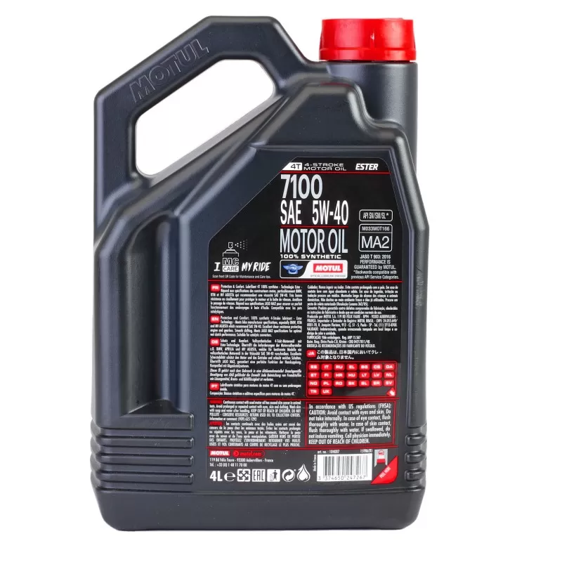 Ulei motor Motul 7100 5W40 4T 4L - imagine 4