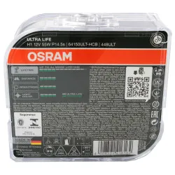Bec Osram Ultra Life H1 12V 55W Set 2 buc  - imagine 3