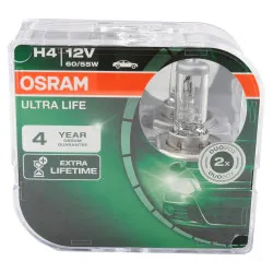 Bec Osram Ultra Life H4 12V 60/55W Set 2 buc  - imagine 1