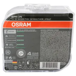Bec Osram Ultra Life H4 12V 60/55W Set 2 buc  - imagine 3