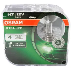 Bec Osram Ultra Life H7 12V 55W Set 2 buc  - imagine 1