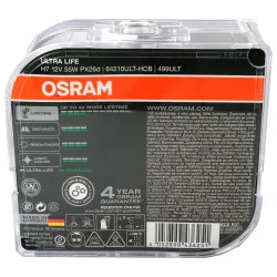 Bec Osram Ultra Life H7 12V 55W Set 2 buc  - imagine 3