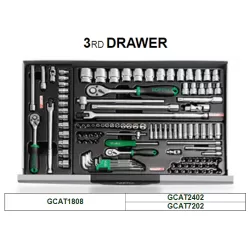 Dulap scule mobil PRO-LINE (229piese) - imagine 3