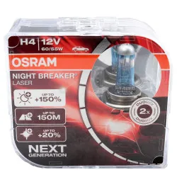 Bec Osram Night Breaker Laser Next Generation H4 12V 60/55W P43t Set 2 buc - imagine 1