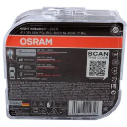 Bec Osram Night Breaker Laser Next Generation H11 12V 55W PGJ19-2 Set 2 buc - imagine 3