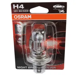 Bec Osram Night Breaker Silver H4 12V 60/55W P43t blister - imagine 3