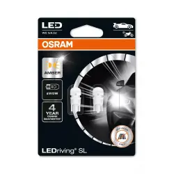 Glühbirne Osram LEDriving SL W5W Gelb | 12V – W2,1x9,5d – 2er-Set (Offroad)