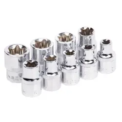 Rohrsatz Torx1,2'' CrV 9-teilig – Bild 1 von