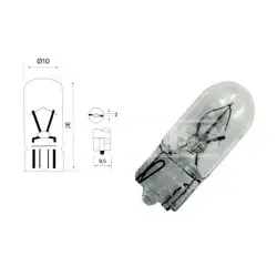 Carpriss-Glühbirne W5W 24V 5W L2,1x9,5d