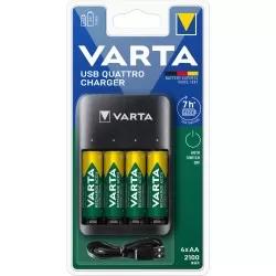 Incarcator baterie Varta USB Quattro Charger + 4X AA 2100 mAh