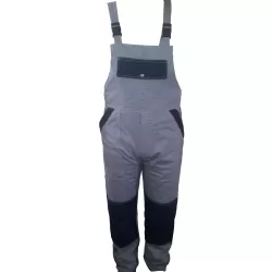 Pantalon cu pieptar gri / bleu M50 / L