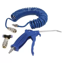 Luftschlauch mit Pistole Carpoint für Kabine mit Anschluss, 5 Meter Schlauch