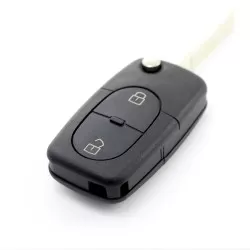 Audi - Carcasa cheie tip briceag, 2 butoane, fara buton panica, cu baterie 2032 - imagine 6