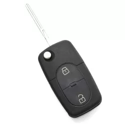 Audi - Carcasa cheie tip briceag, 2 butoane, fara buton panica, cu baterie 2032