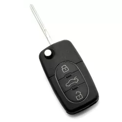 Audi - Carcasa cheie tip briceag, 3 butoane 