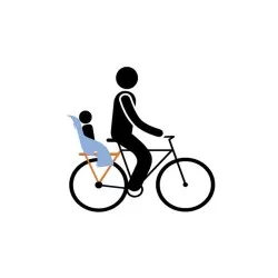 Scaun pentru copii, cu montare pe bicicleta in spate - Thule Yepp Nexxt Maxi Aquamarine - imagine 5