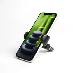 MNC - Suport de telefon cu fixare în grilajul de aerisire - negru - imagine 2