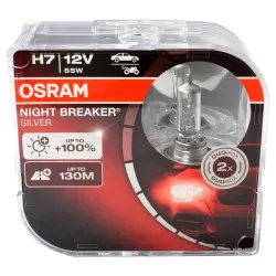 Bec Osram Night Breaker Silver H7 12V 55W PX26d Set 2 buc 