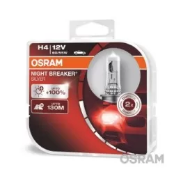 Bec Osram Night Breaker Silver H4 12V 60/55W P43t Set 2 buc 
