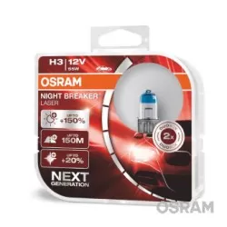 Bec Osram Night Breaker Laser Next Generation H3 12V 55W PK22s Set 2 buc - imagine 1