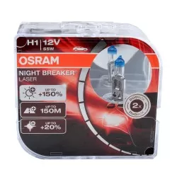 Bec Osram Night Breaker Laser Next Generation H1 12V 55W P14,5s Set 2 buc