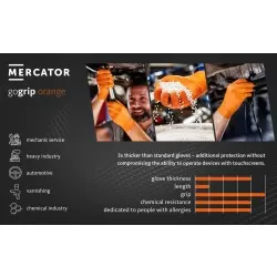 Handschuhe Mercator Gogrip Nitril (Orange) M &ndash; Bild 2 von
