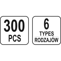 Set 300 clipsuri tapițerie Opel Yato - imagine 1